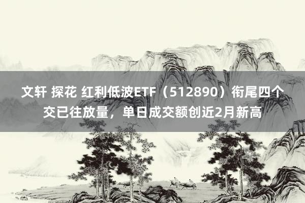文轩 探花 红利低波ETF(512890)衔尾四个交已往放量,单日成交额创近2月新高