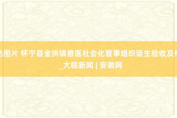 色图片 怀宁县金拱镇兽医社会化管事组织诞生验收及格  _大皖新闻 | 安徽网