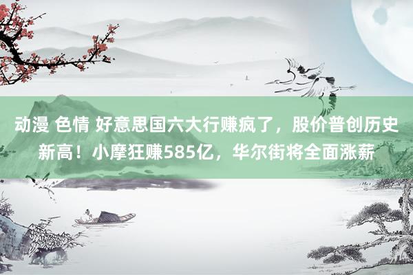 动漫 色情 好意思国六大行赚疯了，股价普创历史新高！小摩狂赚585亿，华尔街将全面涨薪