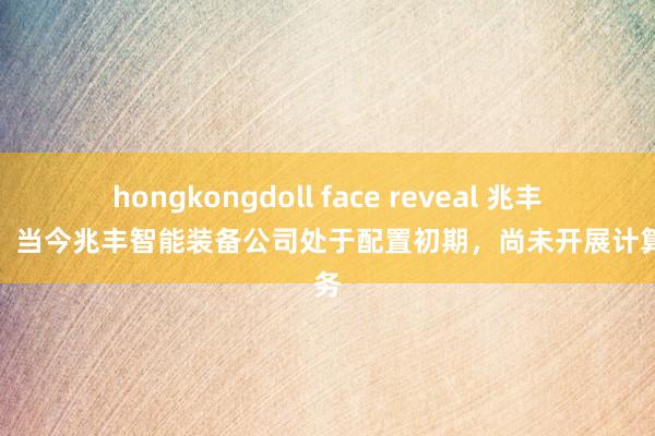 hongkongdoll face reveal 兆丰股份：当今兆丰智能装备公司处于配置初期，尚未开展计算业务