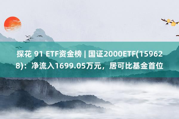 探花 91 ETF资金榜 | 国证2000ETF(159628)：净流入1699.05万元，居可比基金首位
