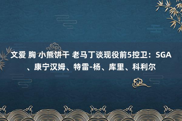 文爱 胸 小熊饼干 老马丁谈现役前5控卫：SGA、康宁汉姆、特雷-杨、库里、科利尔