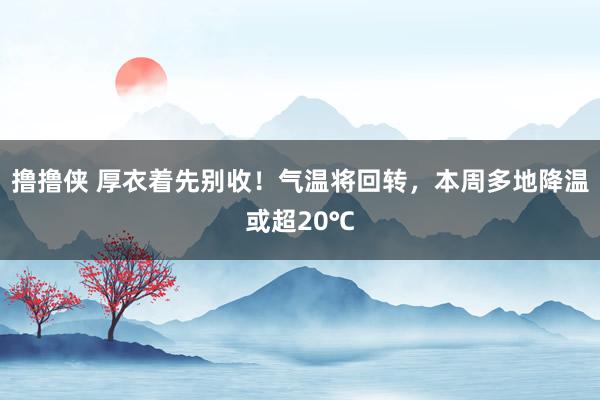 撸撸侠 厚衣着先别收！气温将回转，本周多地降温或超20℃