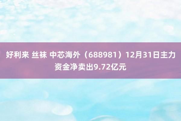 好利来 丝袜 中芯海外（688981）12月31日主力资金净卖出9.72亿元