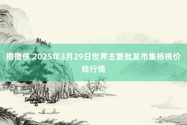 撸撸侠 2025年3月29日世界主要批发市集杨桃价钱行情