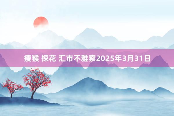 瘦猴 探花 汇市不雅察2025年3月31日