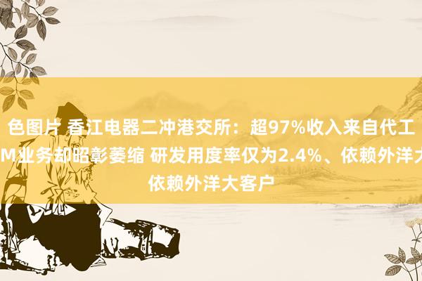 色图片 香江电器二冲港交所：超97%收入来自代工、OBM业务却昭彰萎缩 研发用度率仅为2.4%、依赖外洋大客户