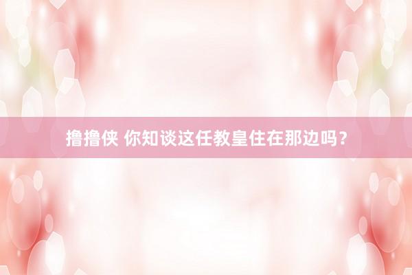 撸撸侠 你知谈这任教皇住在那边吗？